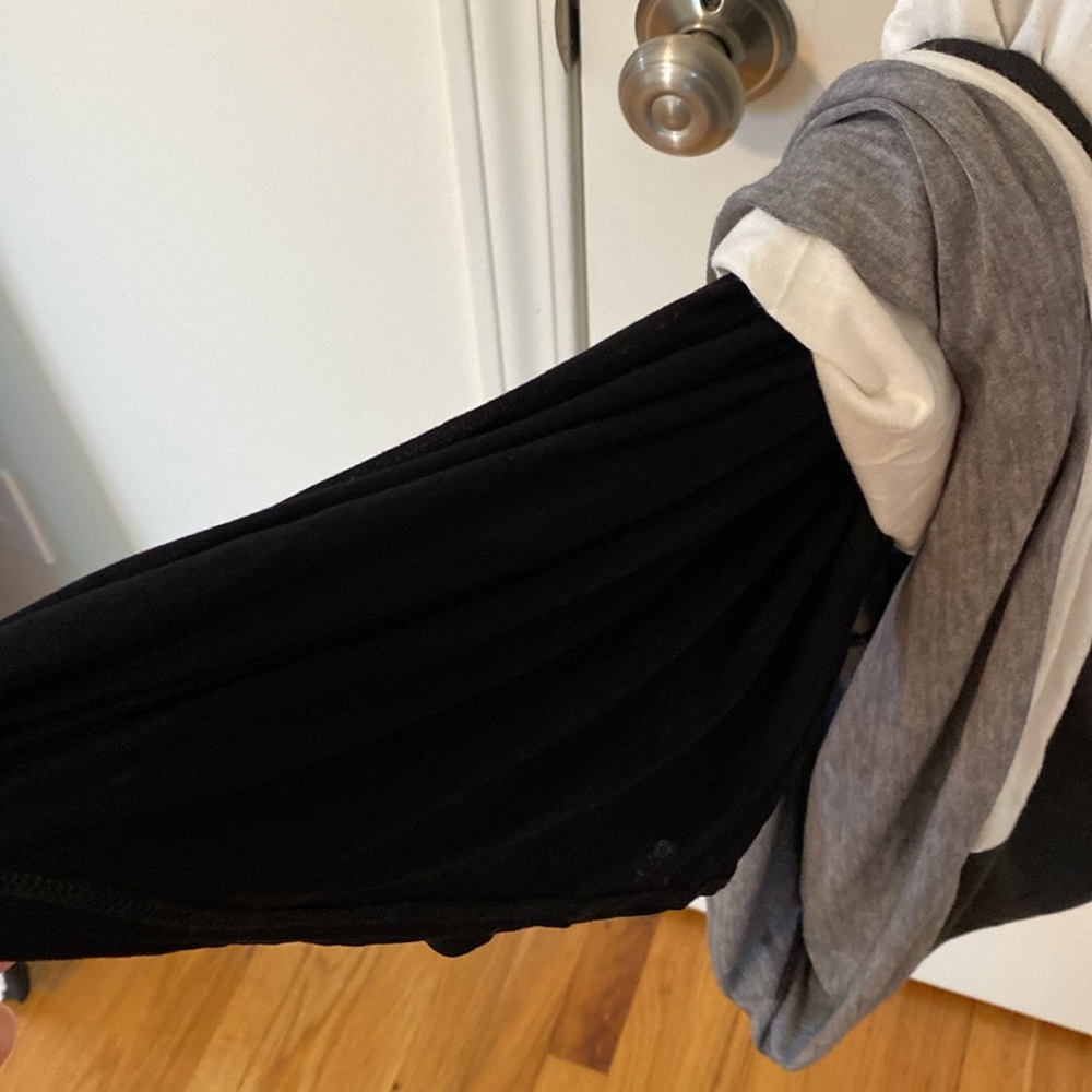 Helmut Lang Black and Cream Maxi Dress Large - Picture 5 of 6